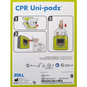 ZOLL AED 3 CPR UNI-PADZ - White