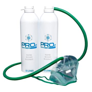 PRO2 OXYGEN AND MASK X 2 - White