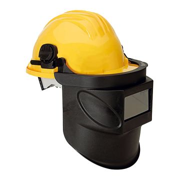 CLIMAX HELMET MOUNTED WELDING SHIELD - Yellow