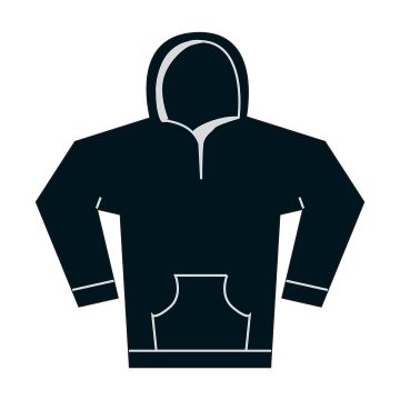 Softstyle™ midweight fleece youth hoodie - Black - XS