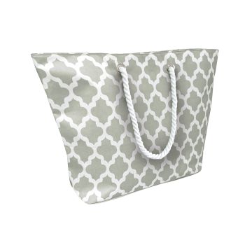 Beach cool bag - Grey/White - One size