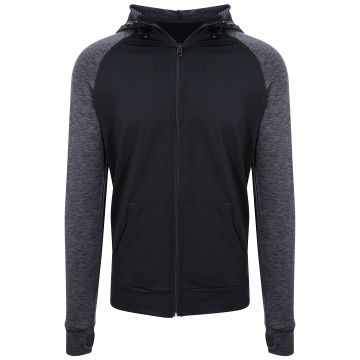 Cool contrast zoodie - Black/Black Slate Melange - S