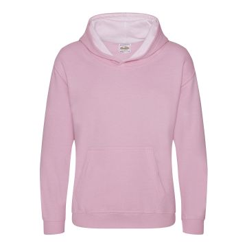 Kids varsity hoodie - Baby Pink/Arctic White - 3/4 Years