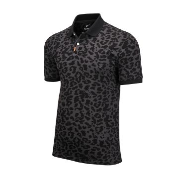 Nike polo golf primal print slim - Smoke Grey/Black - M