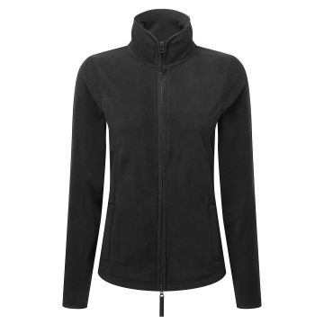 Women’s artisan fleece jacket - Black/Black - XS