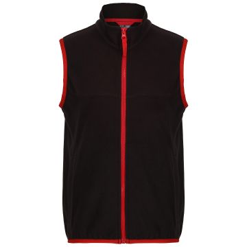 Kids microfleece bodywarmer - Black/Classic Red - 3/4 Years