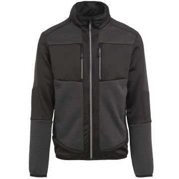 E-Volve unisex knit-effect stretch mid-layer - Ash/Black - XS