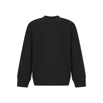 Kids sustainable fashion curved hem sweatshirt