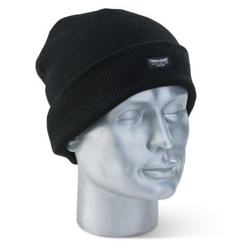 THINSULATE BEENIE HAT BLACK-Black